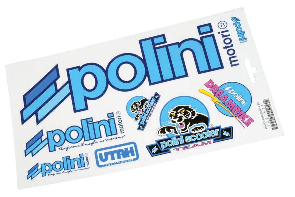 Set adesivi team Polini - Giò Moto Ricambi